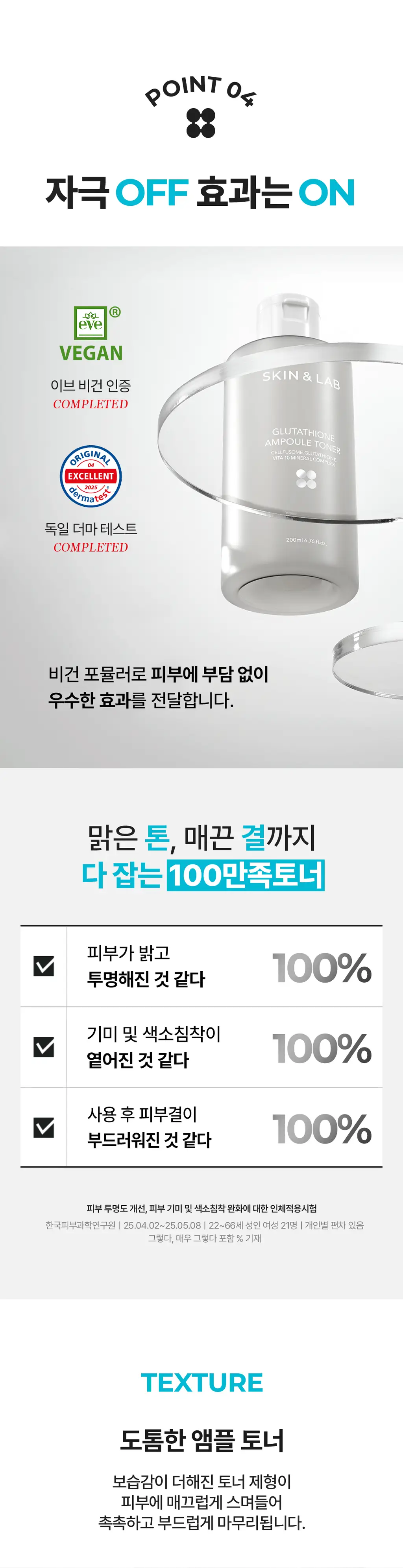 [NEW/투명케어] 스킨앤랩 글루타치온 앰플 토너 200ml 상세페이지 19
